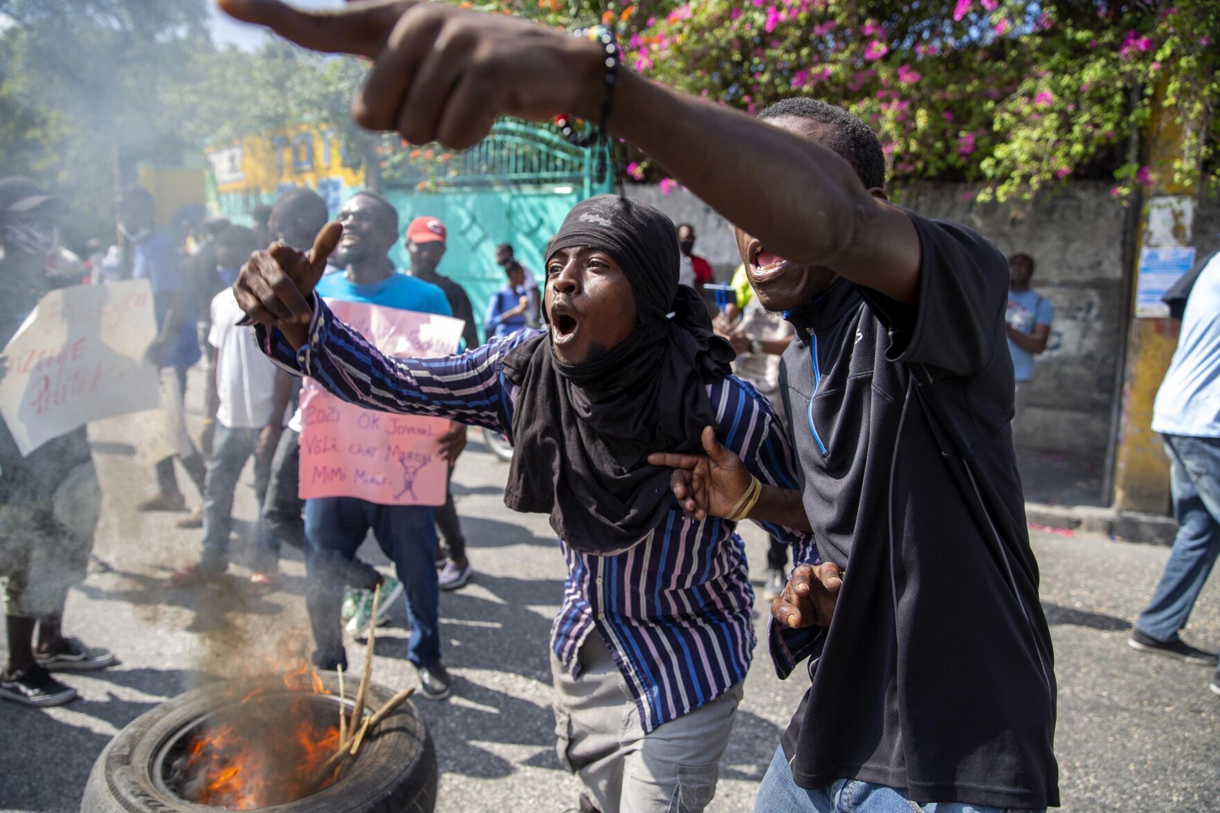 APTOPIX Haiti Protest